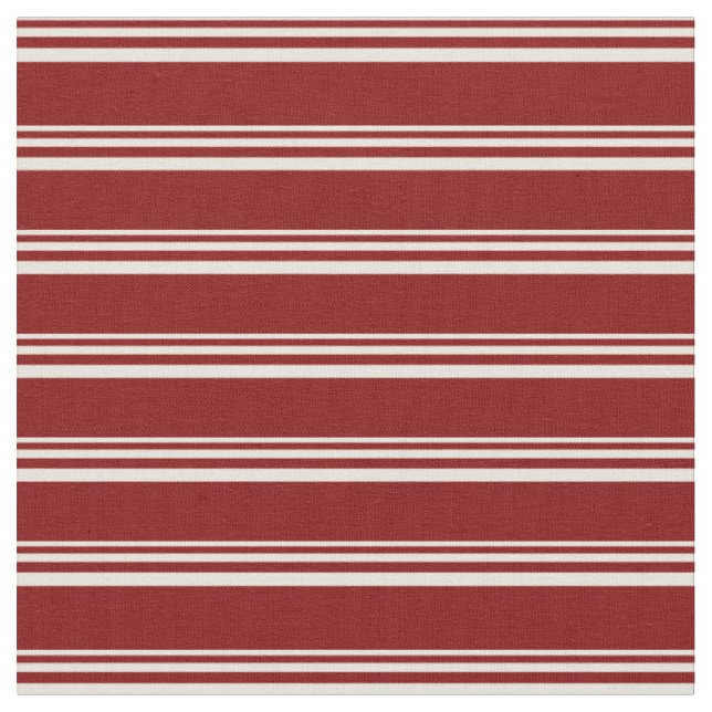 Tela Patrón de franjas beige y maroon (De cerca)