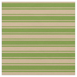 Tela Patrón de franjas de color blanco y verde