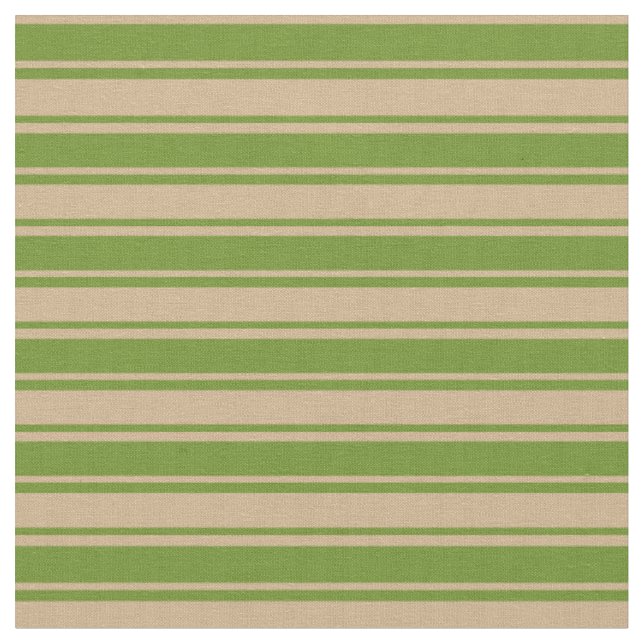 Tela Patrón de franjas de color blanco y verde (De cerca)