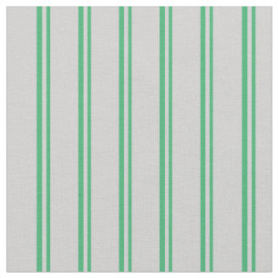 Tela Patrón de franjas de color gris claro y verde mari