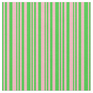 Tela Patrón de franjas de color verde limón y rosa clar