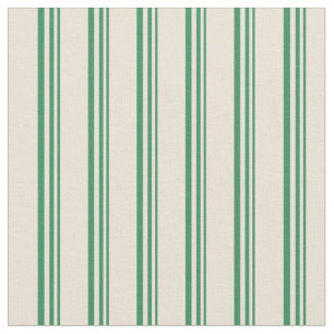 Tela Patrón de franjas de verde y bizcocho