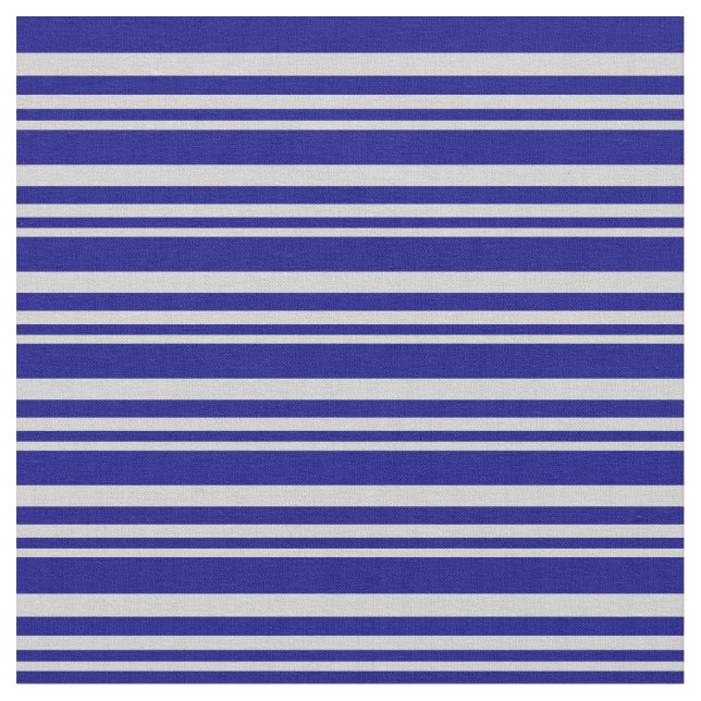 Tela Patrón de franjas grises y azules (De cerca)