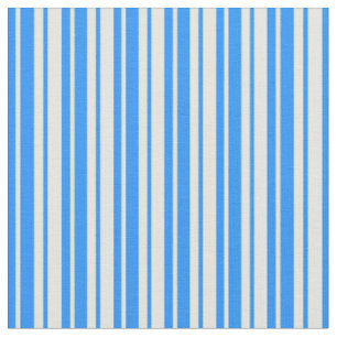 Tela Patrón de franjas/líneas azules y beiges