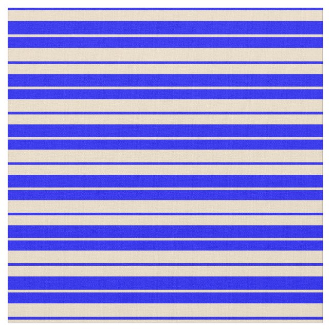 Tela Patrón de franjas/líneas azules y tan (De cerca)
