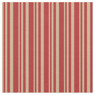 Tela Patrón de franjas/líneas de color rojo y blanco