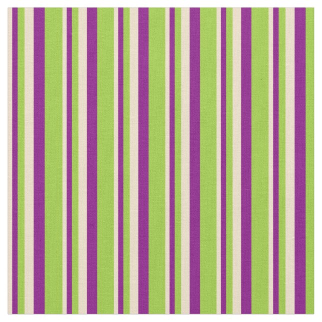 Tela Patrón de franjas/líneas moradas y verdes (De cerca)