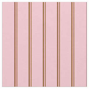 Tela Patrón de franjas marrón y rosa