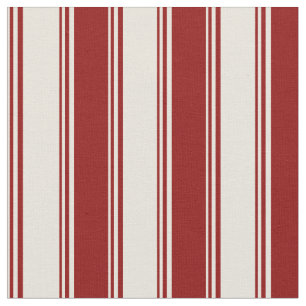 Tela Patrón de franjas rojas beige y oscuro