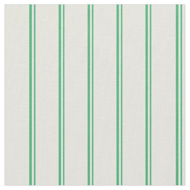 Tela Patrón de franjas verde y beige marino (De cerca)