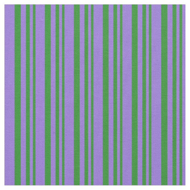 Tela Patrón de franjas verde y morado del bosque (De cerca)
