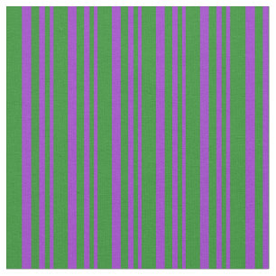 Tela Patrón de franjas verdes de orquídeas oscuras y fo