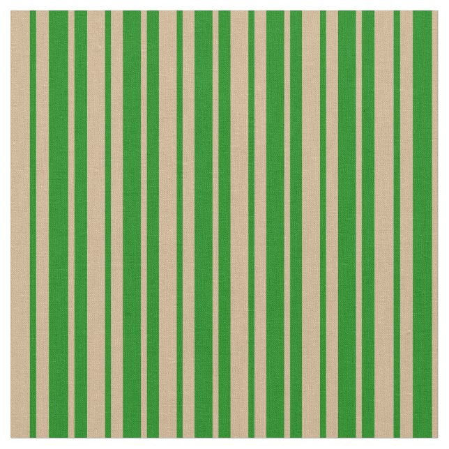 Tela Patrón de franjas y líneas verdes (De cerca)