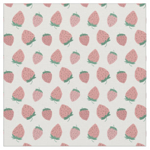 Tela Patrón de fresas frescas
