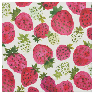 Tela Patrón de fruta STRAWBERRY JAM
