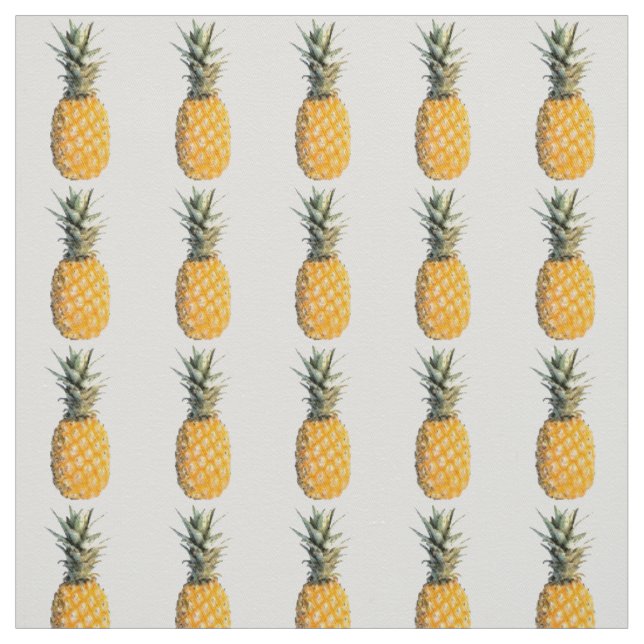 Tela patrón de frutos de piña (Retal)