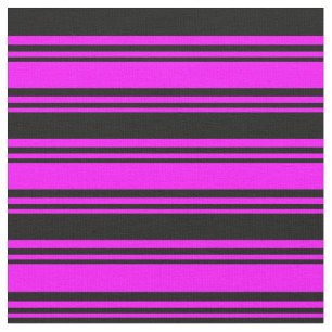 Tela Patrón de fucsia y negro