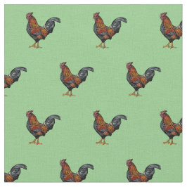 Tela Patrón de gallo - Algodón de cama de Personalizado