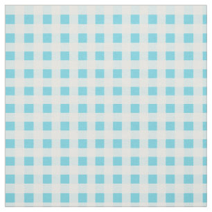 Tela Patrón de Gingham de la comprobación azul del sol 