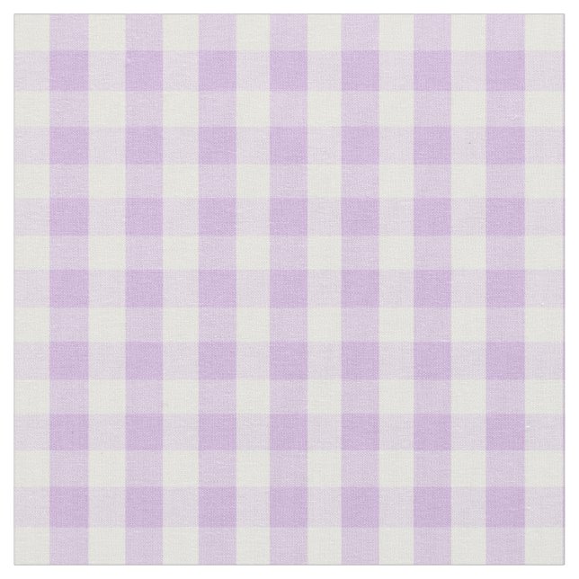 Tela Patrón de Gingham púrpura Pastel (De cerca)