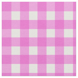 Tela Patrón de gingham rosa