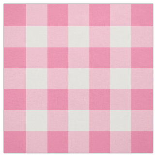Tela Patrón de Gingham rosa corto personalizado