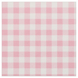 Tela Patrón de gingham rosa de cuadros escoceses para c