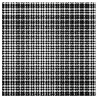 Tela Patrón de gingham simple en blanco y negro