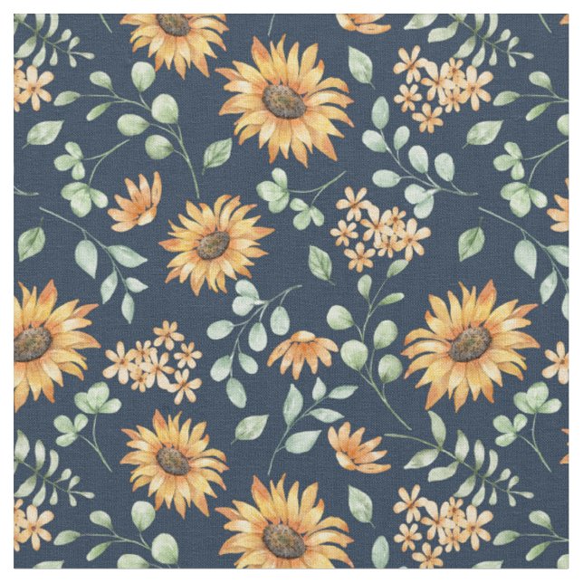 Tela Patrón de girasol acuático (De cerca)