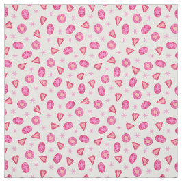 Tela Patrón de guijarros y joyas de diamantes rosados