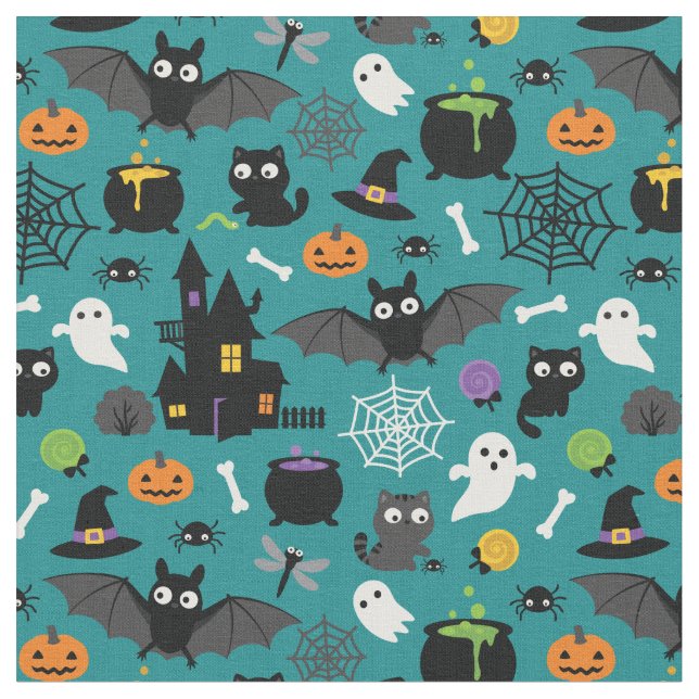 Tela Patrón de Halloween (De cerca)