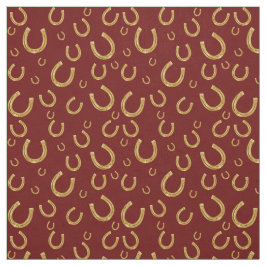 Tela Patrón de herradura dorada