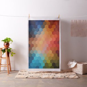 Tela Patrón de hexágono geométrico moderno