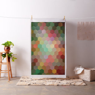 Tela Patrón de hexágono geométrico moderno #7