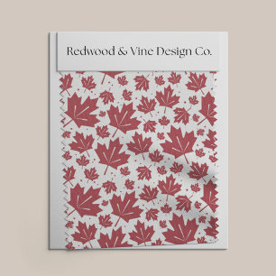 Tela Patrón de hojas de arce rojas