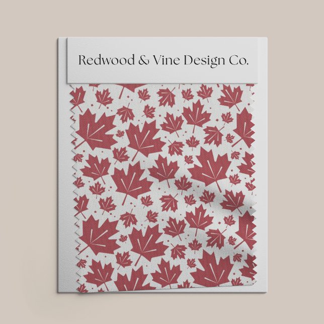 Tela Patrón de hojas de arce rojas (Subido por el creador)