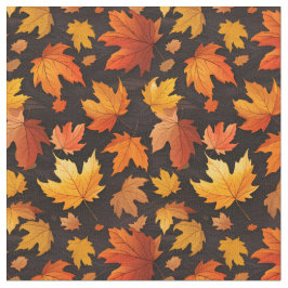 Tela Patrón de hojas de otoño
