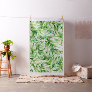 Tela Patrón de hojas de palmeras tropicales