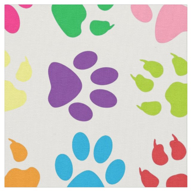 Tela Patrón de hojas de perro del arco iris (De cerca)