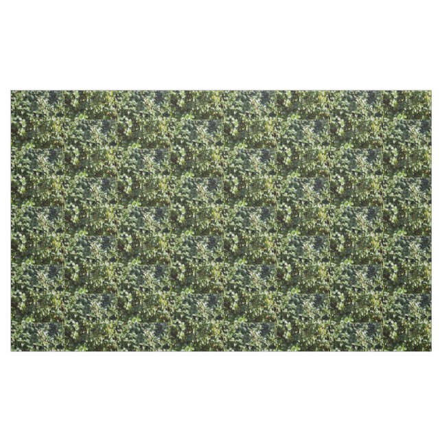 Tela Patrón de hojas verdes ("Cuarto gordo" (fat quarter))