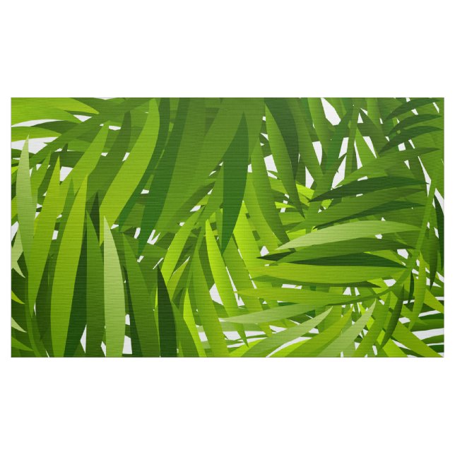 Tela Patrón de hojas verdes (Yarda)