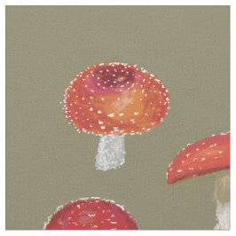 Tela Patrón de hongos