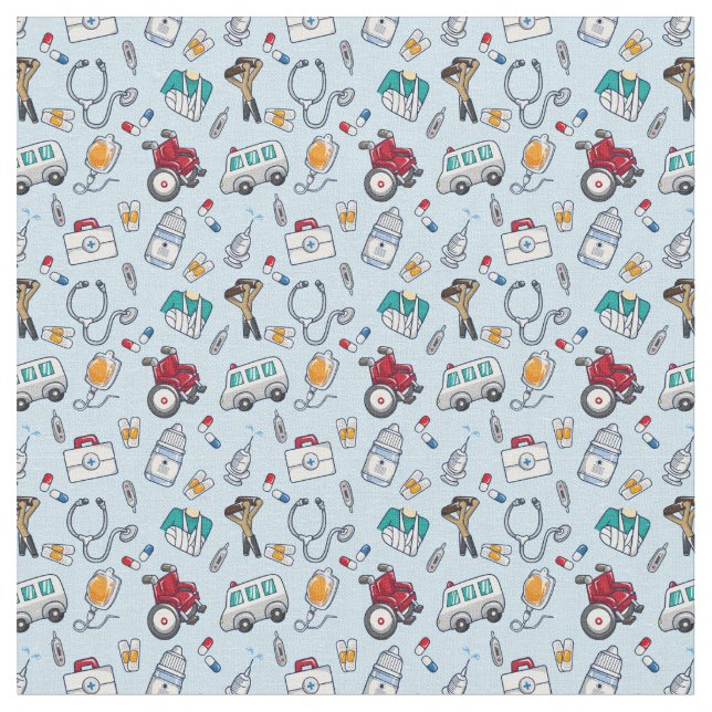 Tela Patrón de hospital (De cerca)