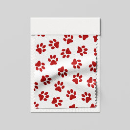 Tela Patrón de huellas de patas, patas de perro, patas