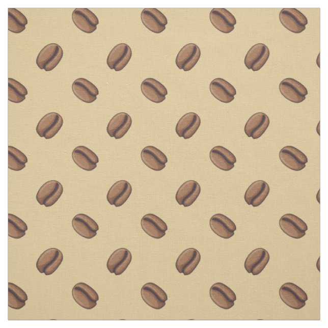 Tela Patrón de iconos de café (Retal)