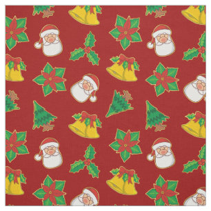 Tela Patrón de iconos de navidades