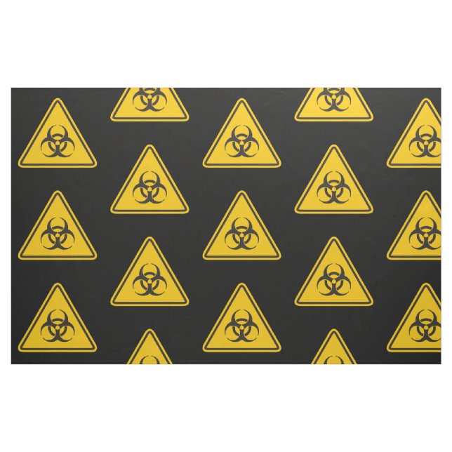 Tela Patrón de iconos de riesgo biológico ("Cuarto gordo" (fat quarter))