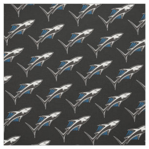 Tela Patrón de iconos tribales de tiburón 1