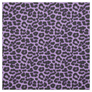 Tela Patrón de impresión de puntos leopardo púrpura