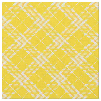 Tela Patrón de impresión Tartán azafrán amarillo-azafrá